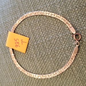 VINTAGE STERLING SILVER Bracelet, 925, 7",  EUC, Gorgeous Unique Design,